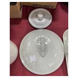 (2) UNMARKED CROCK LIDS