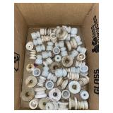 BOX OF ELECTRICAL INSULATORS