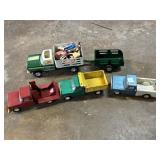 STRUCTO & OTHER TRUCKS W/ PLASTIC FARM FIGURINES