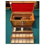 WOODEN GUN CLEANING BOX (15.5" X 7.5" X 10")