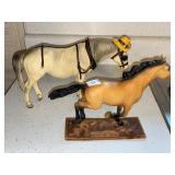 BREYERS OLD TIMER HORSE W/ HAT & HOBO OF THE RANCH