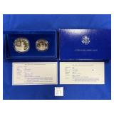 1986 U.S. LIBERTY SILVER DOLLAR & LIBERTY HALF