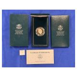 1990 U.S. EISENHOWER CENTENNIAL SILVER DOLLAR W/