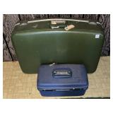 SAMSONITE MAKE-UP/STORAGE BIN WITH KEYS & GREEN