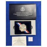2000 U.S. LIBRARY OF CONGRESS SILVER DOLLAR W/