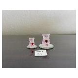 1997 & 1998 GLASS BARON MINIATURE GLASS PIGS