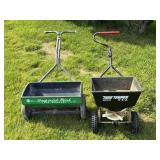 (2) LAWN SPREADERS INCLUDING TRUE TEMPER &