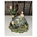 DUCKS & FLOWERS  WATER FOUNTAIN DECORATION