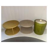 BEACON PLASTICS ICE BUCKET & LAZY SUSAN