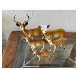 PLASTIC DEER FIGURES STAMPED "HONG KONG"