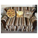 RETRO/VINTAGE UPHOSLTERED LOVE SEAT