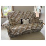 UPHOLSTERED RECLINER SOFA (APPROX 80" X 38" X 40")