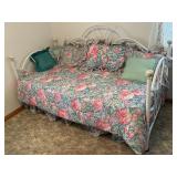 TWIN BED & METAL BEDFRAME (78" X 39" X 47")