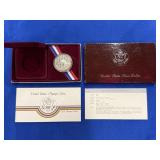 1984 U.S. OLYMPIC SILVER DOLLAR W/ COA/SPEC SHEET