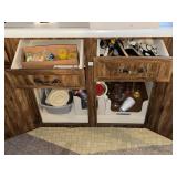 CONTENTS OF BASEMENT CABINET (2 DRAWERS & 2 DOORS)