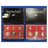 1980 & 1982 U.S. PROOF SETS