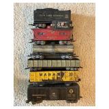 (6) MARX TIN TRAIN CARS