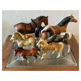PLASTIC HORSE FIGURES INCLUDING 1968 SAN ANTONIO