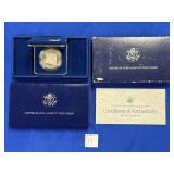 1987 U.S. CONSTITUTION SILVER DOLLAR W/ COA/SPEC