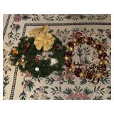 (2) HOLIDAY WREATHS