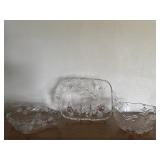 (3PCS) TOSKA WALTHER GLASS SERVING DISHES W/ BOXES