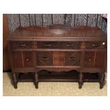 WOODEN BUFFET APPROX 60" X 20" X 37"