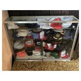 GLASS DISPLAY CABINET W/ METAL FRAME