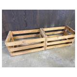 SILVER CREEK & BOTTOMS UP WOODEN CRATE