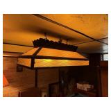 YELLOW POOL TABLE/BAR LIGHT (36" X 18" X 13")