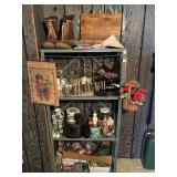 METAL SHELVING UNIT APPROX 30" X 11.25" X 60"