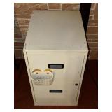 2 DRAWER METAL FILING CABINET APPROX 18" X 15" X