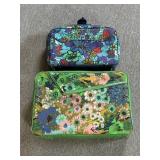 (2) VINTAGE PLASTIC SUITCASES