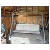 METAL PORCH SWING APPROX 85" X 54" X 72"