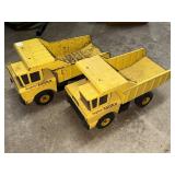 (2) MIGHTY TONKA DUMP TRUCKS