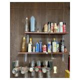 SHELF CONTENTS: NAILS, SCREWS, AUTO FLUIDS, ETC.