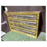 WEATHERHEAD STORAGE BIN FILLED WITH NUTS & BOLTS