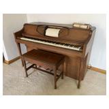 MUSETTE DUOMATIC PLAYER PIANO W/ BENCH