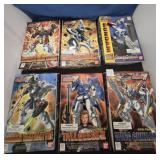 (6) 1/144 SCALE BAN DAI ACTION FIGURE MODEL KITS