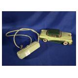 JAPAN MARKED SPECIAL GREEN TIN CAR WITH REMOTE