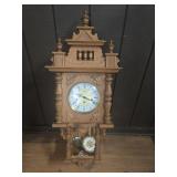 OLDE WORLD WALL CLOCK WITH EXTRA PENDULUM