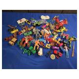 ASSORTMENT OF CHILDRENS TOYS: CARS, SNOOPY, ETC.