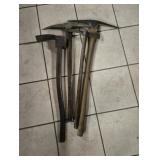 (4) WOOD HANDLED PICK AXES