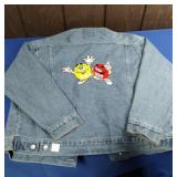 PLANET MARS DENIM M & M JACKET WITH PINS SIZE (M)