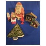 PULP PAPER MACHE SANTA APPROX 9", HONG KONG