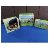 SCHLEICH FARM WORLD. PONY CARRIAGE, ETC. (3 PCS)