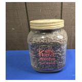 KUHN KOFFEE HOUSE INC. JAR WITH COFFEE BEANS