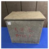 I.X.L. MILK CRATE/BOX APPROX 12.5" X 11.5"