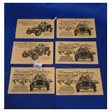 (6) LISTIE PA FIRE COMPANY FESTIVAL DASH PLAQUES