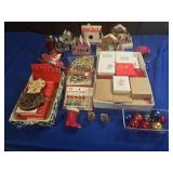AVON CHRISTMAS ORNAMENTS, VINTAGE MINI GLASS BALL