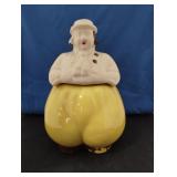 QUAKER STYLE COOKIE JAR *CHIP ON BASE* SEE PHOTOS